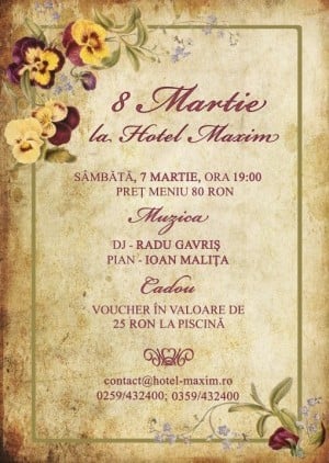 8 Martie la Hotel Maxim