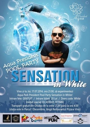 Aqua President Pool Party Sensation in White