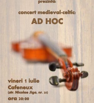 Concert Ad Hoc în Cafeneux