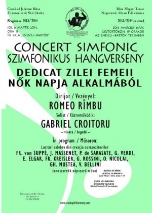 Concert simfonic dedicat zilei femeii