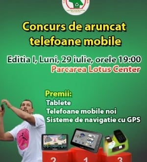 Lotus Center - Concurs aruncat telefoane