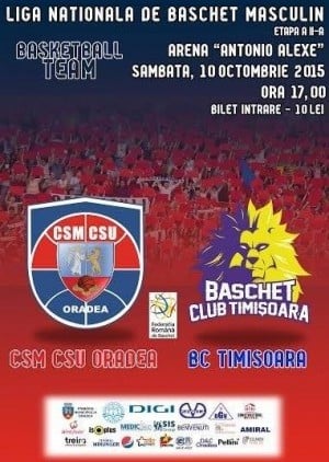 CSM CSU Oradea vs BC Timisoara