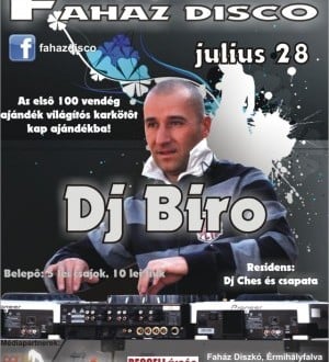 DJ Bíró în Disco Faház