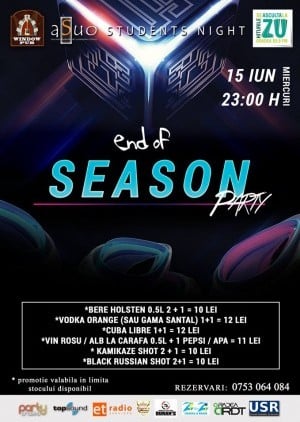 End Of Season Party