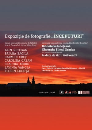 Expozitie de fotografie "Inceputuri"