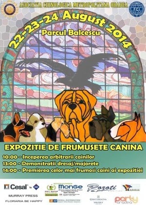 Expoziţie de frumuseţe canină - Parcul Bălcescu