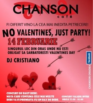 NO Valentines, Just Party! în Chanson Café