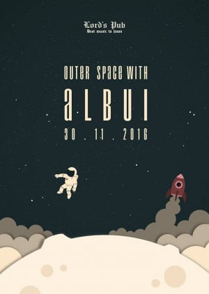 Outer space with Albui