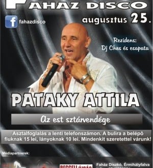 Party cu Pataky Attila în Disco Faház