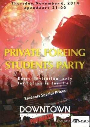 Private Foreign Student's Party