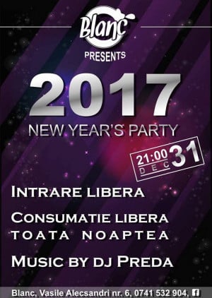 Revelion 2017 în Blanc Coffee