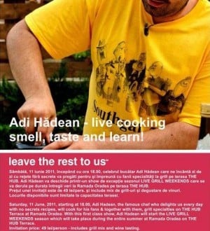 Show culinar cu Adi Hădean la Oradea