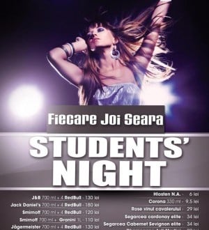 Students' Night în The One Café & Club
