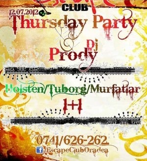 Thursday Party @ Escape Club