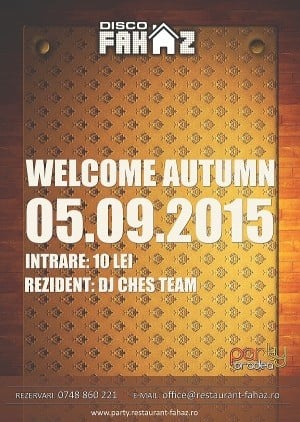Welcome Autumn party