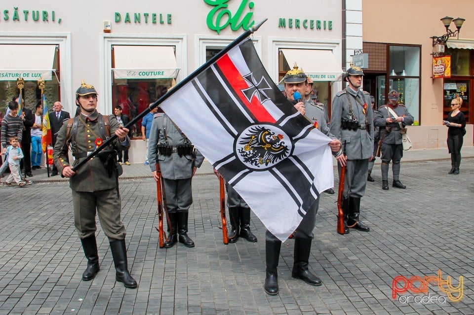 Defilare militară pe corso, Oradea