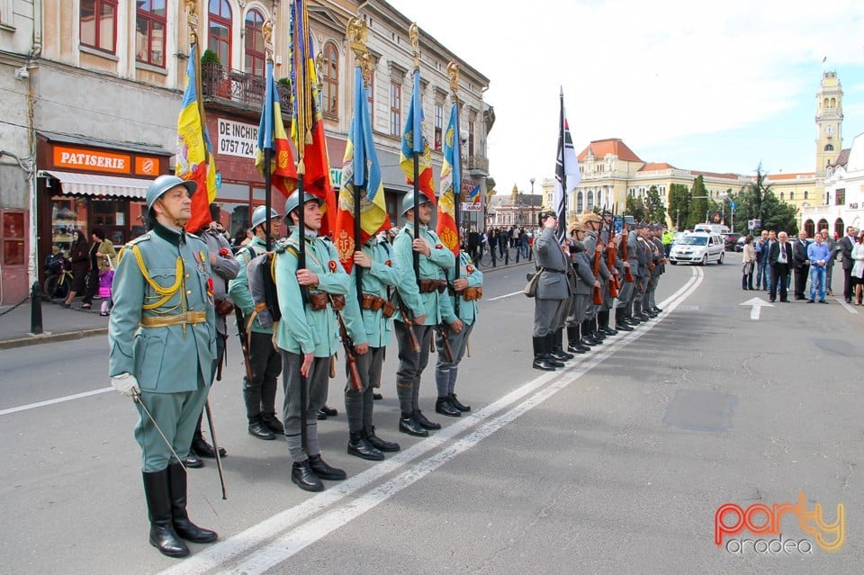 Defilare militară pe corso, Oradea