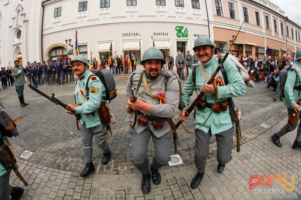 Defilare militară pe corso, Oradea