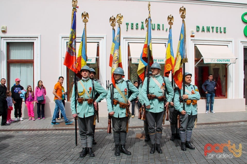 Defilare militară pe corso, Oradea