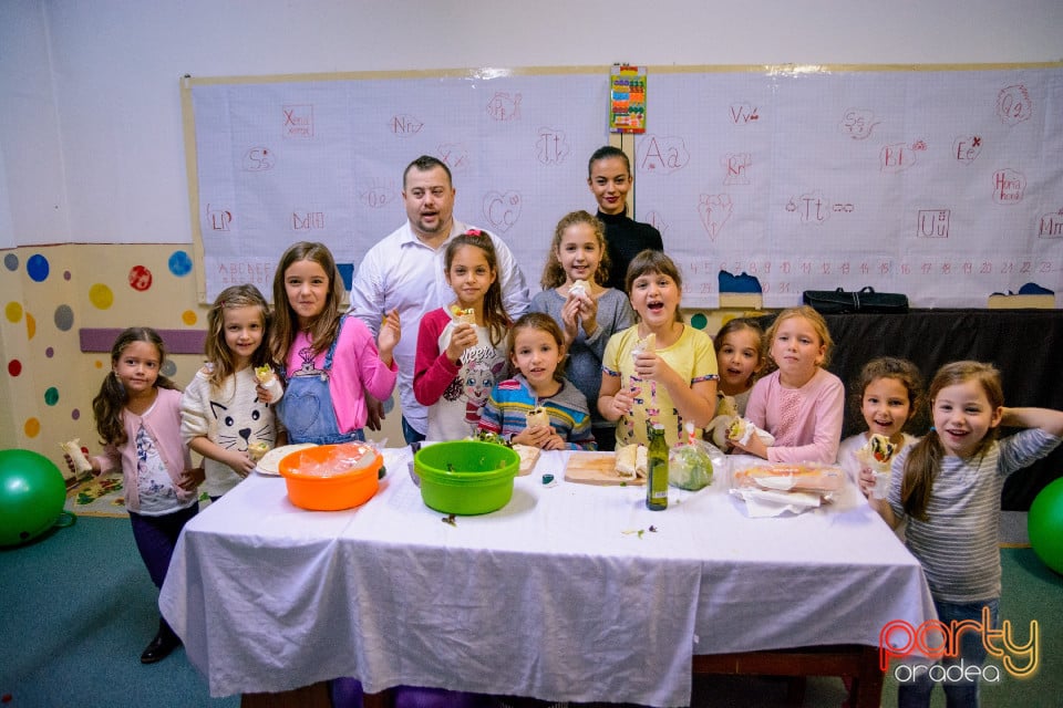 Demonstraţie de artă culinară cu Master Chef, Şcoala de prinţi şi prinţese „Gift of Beauty”