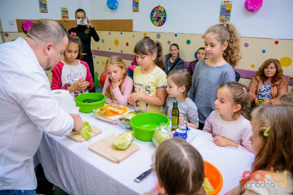 Demonstraţie de artă culinară cu Master Chef, Şcoala de prinţi şi prinţese „Gift of Beauty”