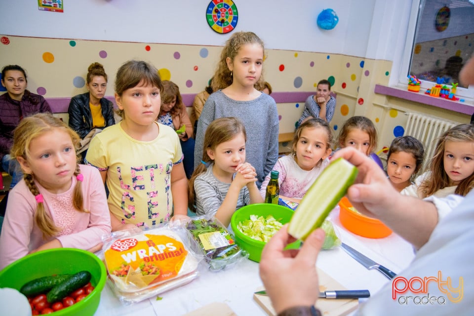 Demonstraţie de artă culinară cu Master Chef, Şcoala de prinţi şi prinţese „Gift of Beauty”