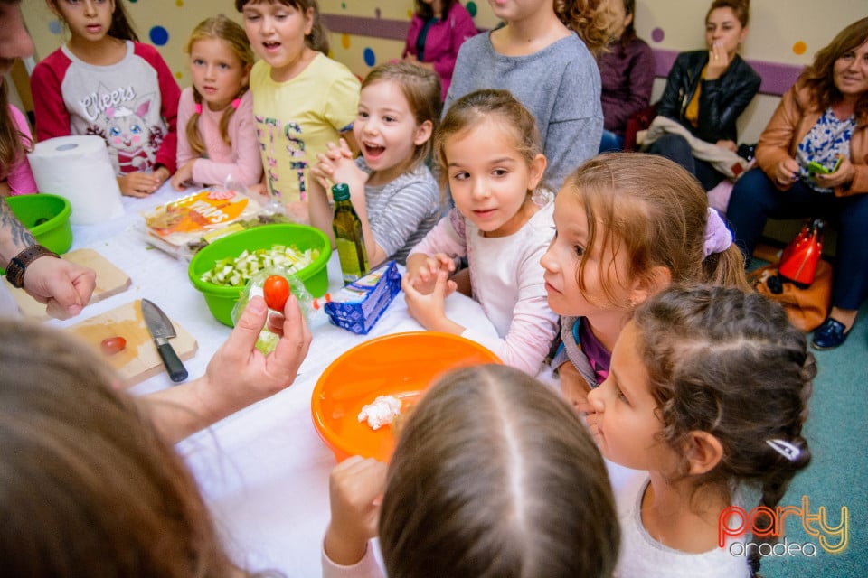 Demonstraţie de artă culinară cu Master Chef, Şcoala de prinţi şi prinţese „Gift of Beauty”