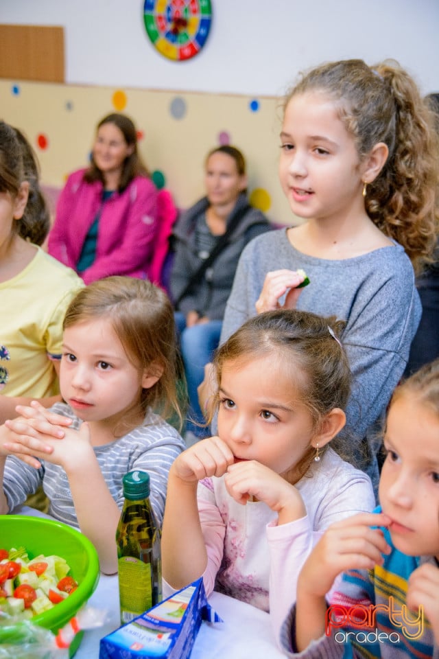 Demonstraţie de artă culinară cu Master Chef, Şcoala de prinţi şi prinţese „Gift of Beauty”