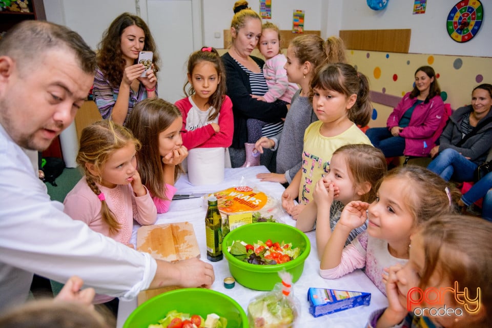 Demonstraţie de artă culinară cu Master Chef, Şcoala de prinţi şi prinţese „Gift of Beauty”