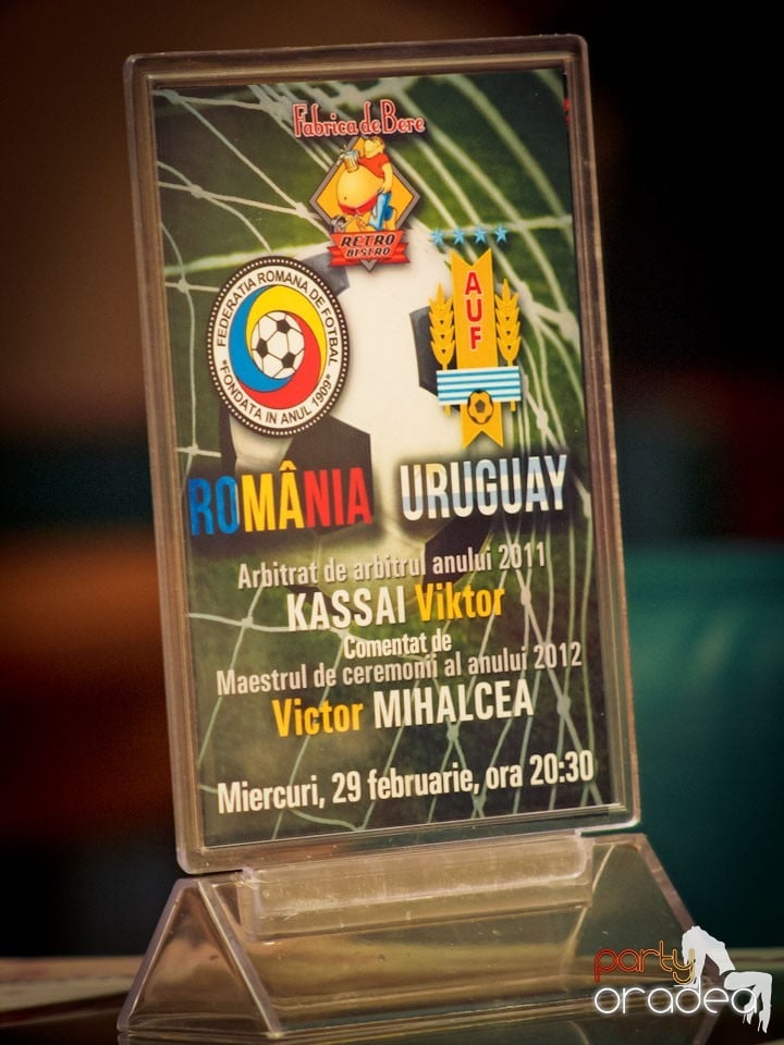 Meciul România-Uruguay în Fabrica de Bere,