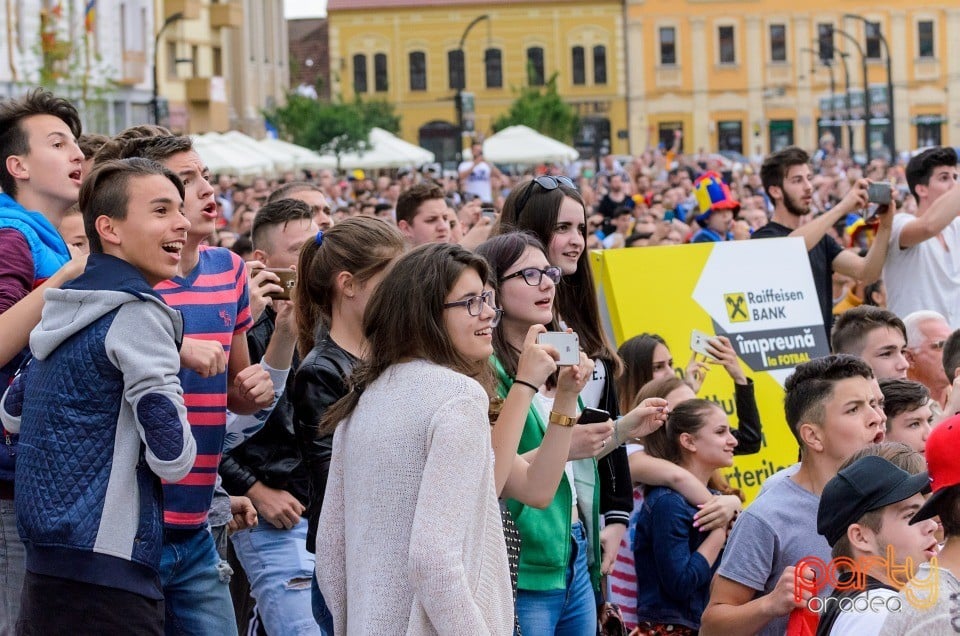 Piaţa Unirii În Timpul Meciului Cu Elveţia, Oradea