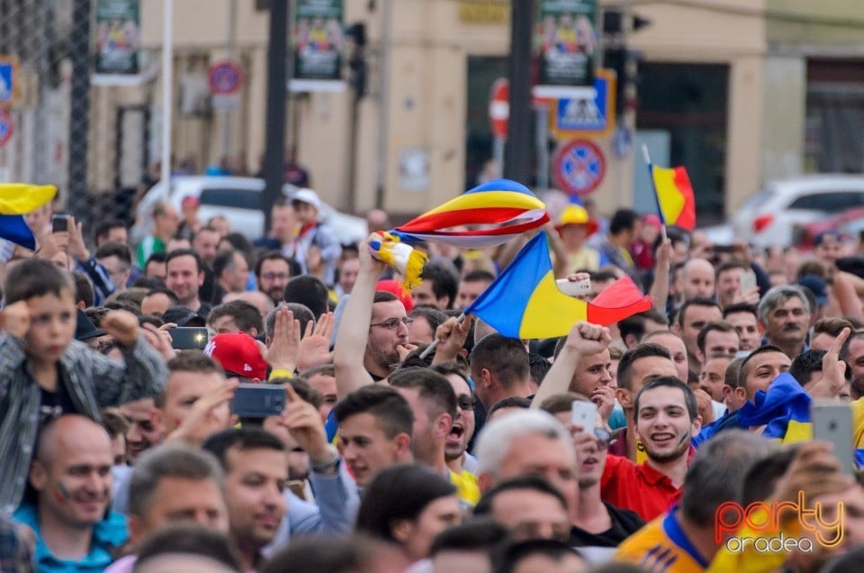 Piaţa Unirii În Timpul Meciului Cu Elveţia, Oradea