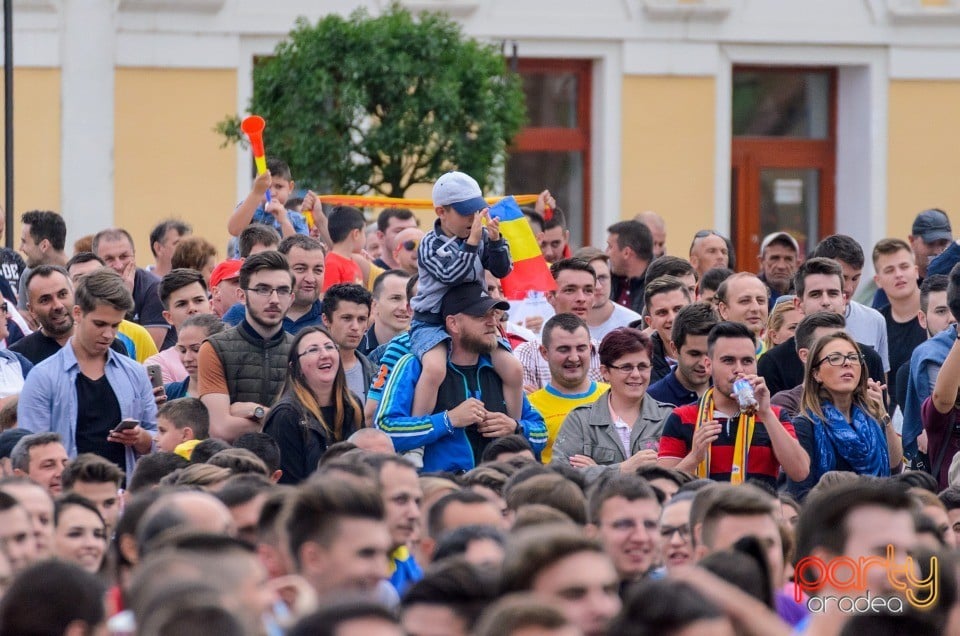 Piaţa Unirii În Timpul Meciului Cu Elveţia, Oradea