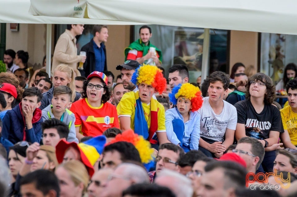 Piaţa Unirii În Timpul Meciului Cu Elveţia, Oradea