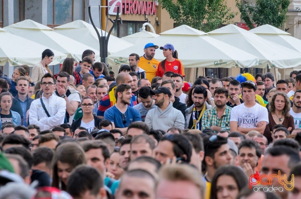 Piaţa Unirii În Timpul Meciului Cu Elveţia, Oradea