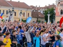 Piaţa Unirii În Timpul Meciului Cu Elveţia