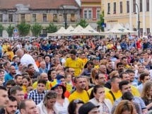 Piaţa Unirii În Timpul Meciului Cu Elveţia