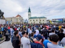 Piaţa Unirii În Timpul Meciului Cu Elveţia