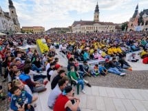 Piaţa Unirii În Timpul Meciului Cu Elveţia