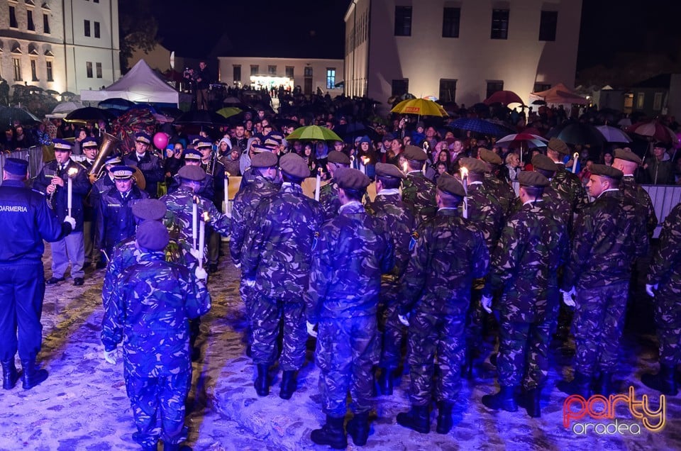Retragerea cu torţe a cadrelor militare, Oradea