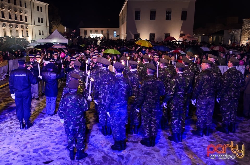 Retragerea cu torţe a cadrelor militare, Oradea