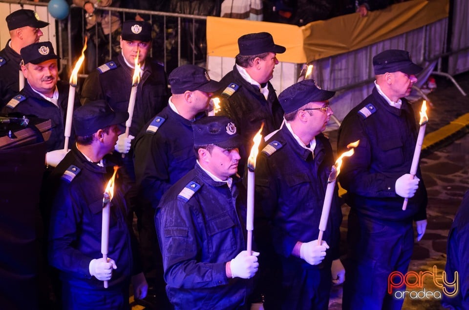 Retragerea cu torţe a cadrelor militare, Oradea