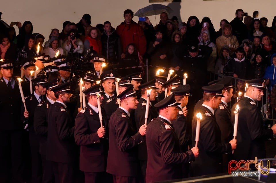 Retragerea cu torţe a cadrelor militare, Oradea