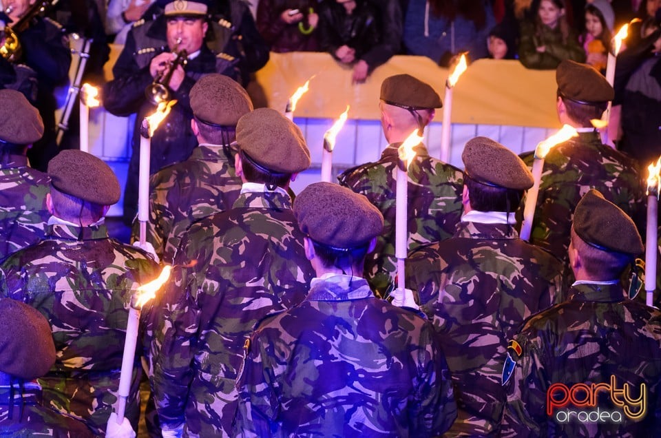 Retragerea cu torţe a cadrelor militare, Oradea