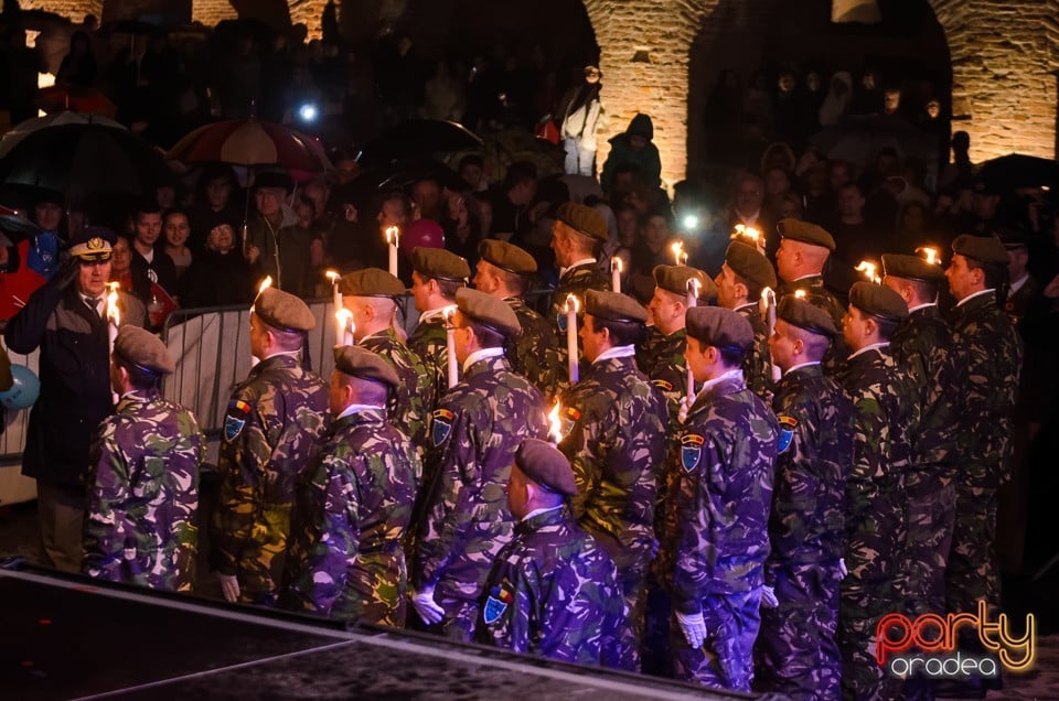 Retragerea cu torţe a cadrelor militare, Oradea