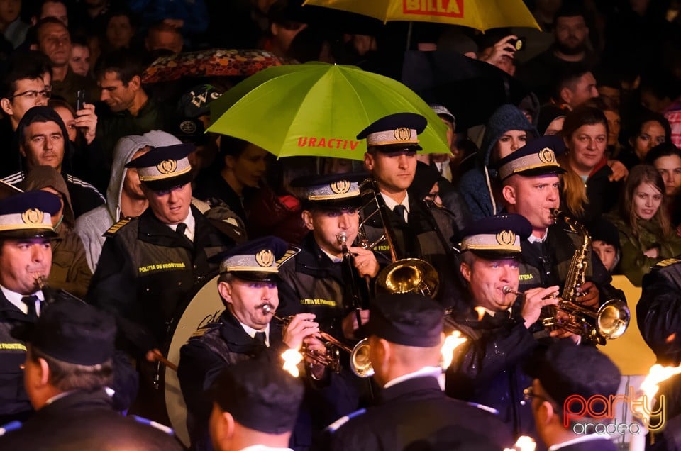 Retragerea cu torţe a cadrelor militare, Oradea