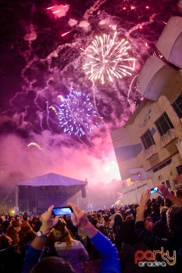 Spectacol de focuri de artificii, Oradea