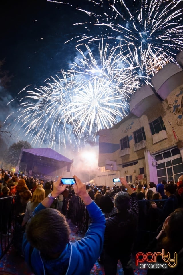 Spectacol de focuri de artificii, Oradea