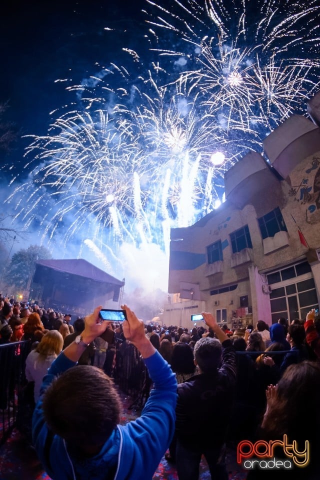 Spectacol de focuri de artificii, Oradea