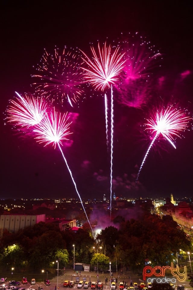 Spectacol de focuri de artificii, Oradea